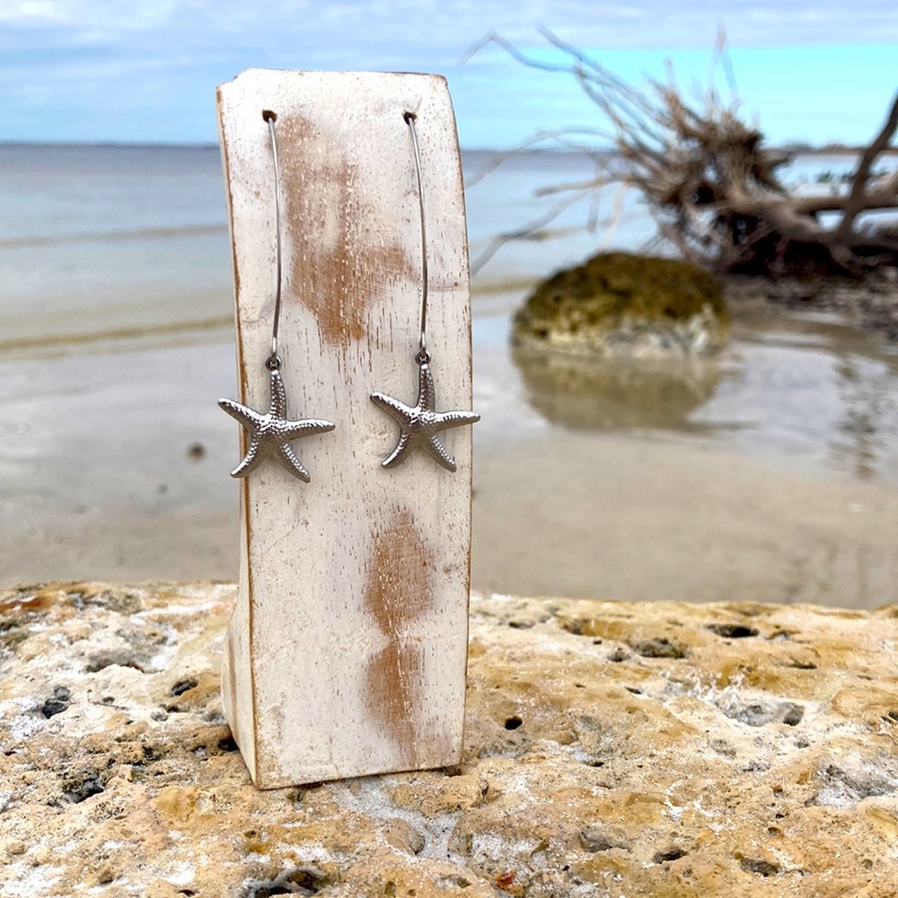 Nautical Starfish Stainless Steel Earrings